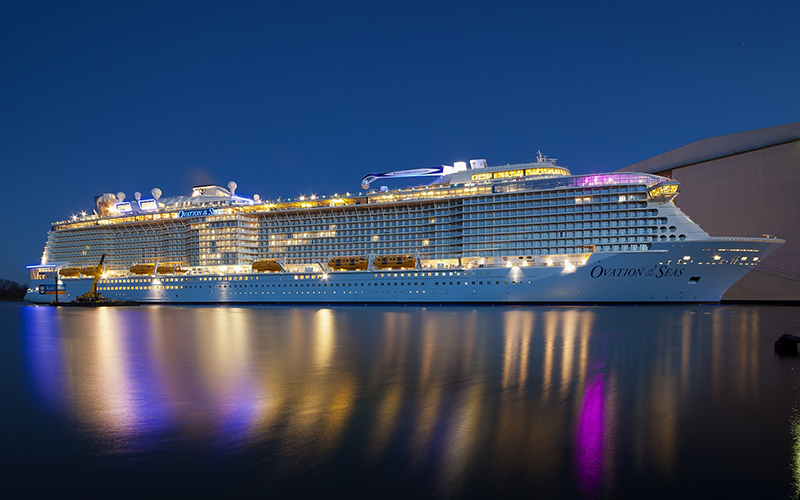 RCI's Ovation of the Seas is part of its Quantum class of passenger ships.