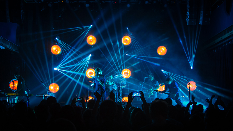 LMG is supplying a tour rig that includes Robe CycFx, Pointe, Patt 2013, MMX wash beam, Clay Paky Sharpy Wash, Martin Mac Aura, and Elation Opti Quad Pars.