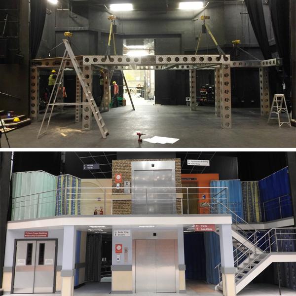 The structure was a 37 by 19 foot platform on 8-foot uprights.