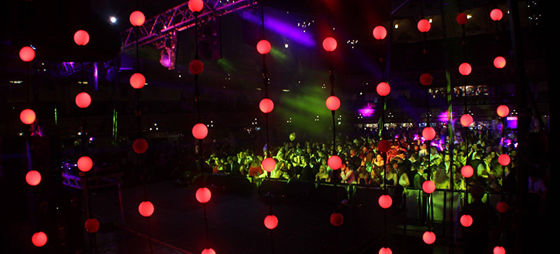 The rig featured Chauvet Professional Rogue R1 Spot Q-Wash 560Z-LED moving fixtures and Chauvet DJ MotionOrbs and PiXPar 24 par fixtures