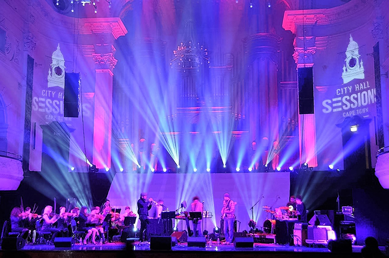 Cape Town City Hall Concert Lit with Chauvet Professional Rogue Fixtures
