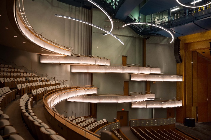 Theatre Projects worked on the new Hancher Auditorium in Iowa City, IA.