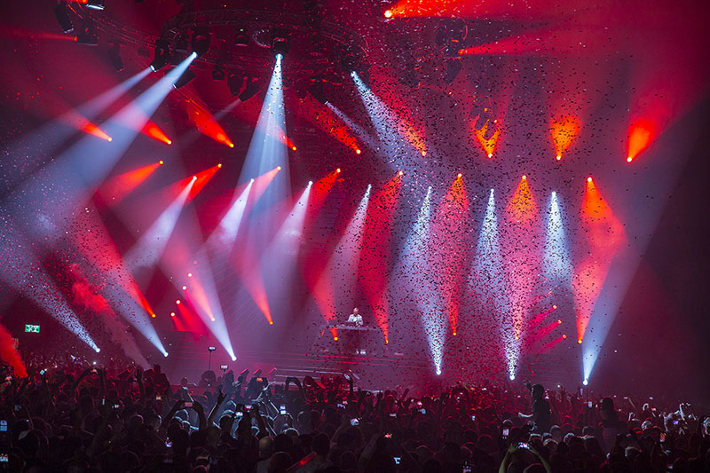 LD Marc Heinz and Andre Beekmans from The Art of Light specified 300 Robe moving lights. Photo by Louise Stickland