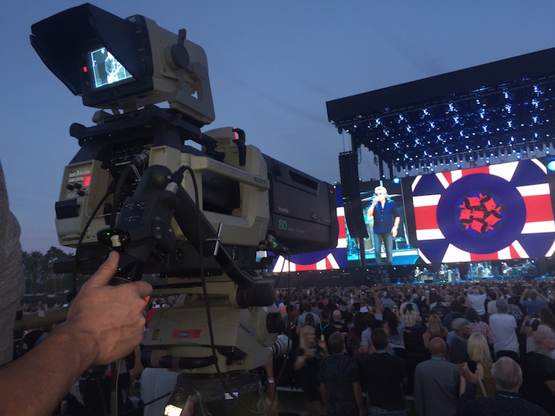 NEP Desert Trip Camera Op Alan Vitt w UA80x during The Who