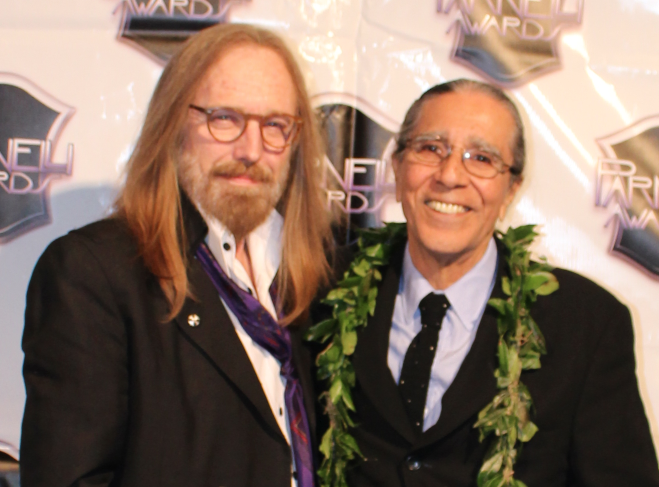 Tom Petty and Richard Fernandez at the 2016 Parnelli Awards
