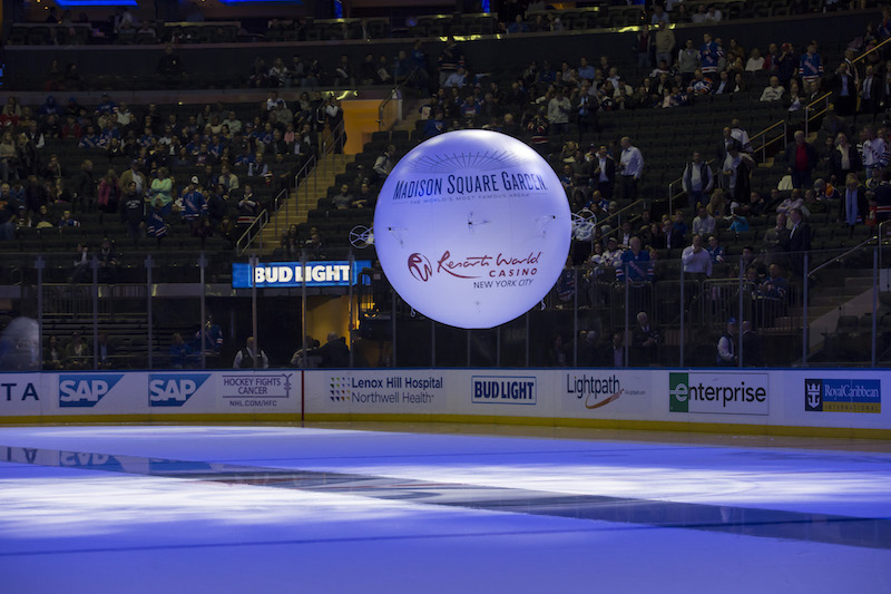 AirCamOrb in action at a Ranger game