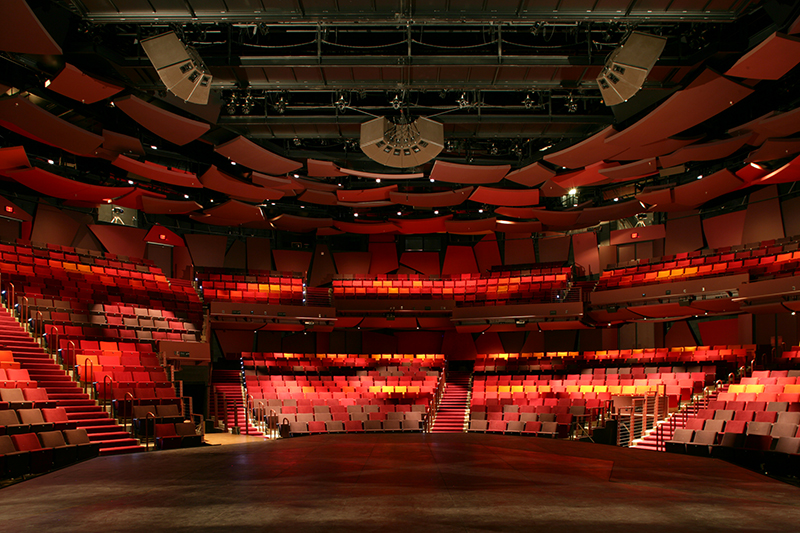 None of the 1,100 seats in the Wurtele Thrust theater are more than 52 feet from the stage. Photo by Gallop Studios.