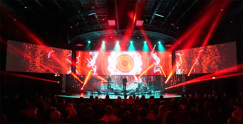 Substance Church's Northtown campus installed the new PixelFLEX wall