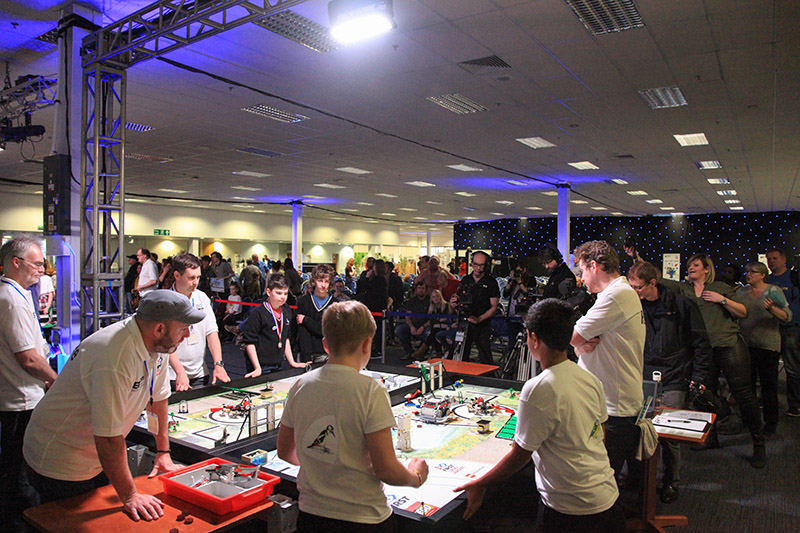 The finals of the First Lego League Challenge: Animal Allies event in Bristol, UK