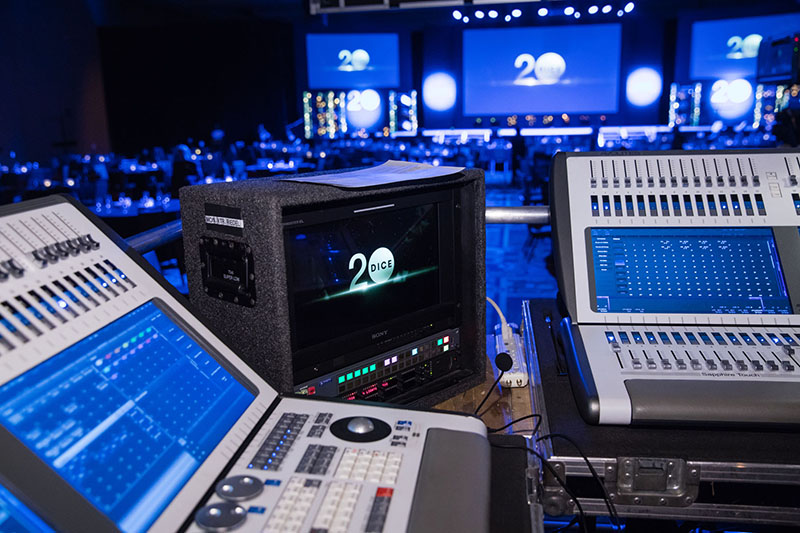 Joshua Schultz, who served as lighting designer, operator and programmer, used two Sapphire Touch consoles tied into two Titan Net processors with two Ai RX8 media servers to drive the video content.