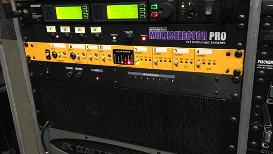 Whirlwind components on tour with RHCP