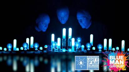Blue Man Group Supports World Autism Month