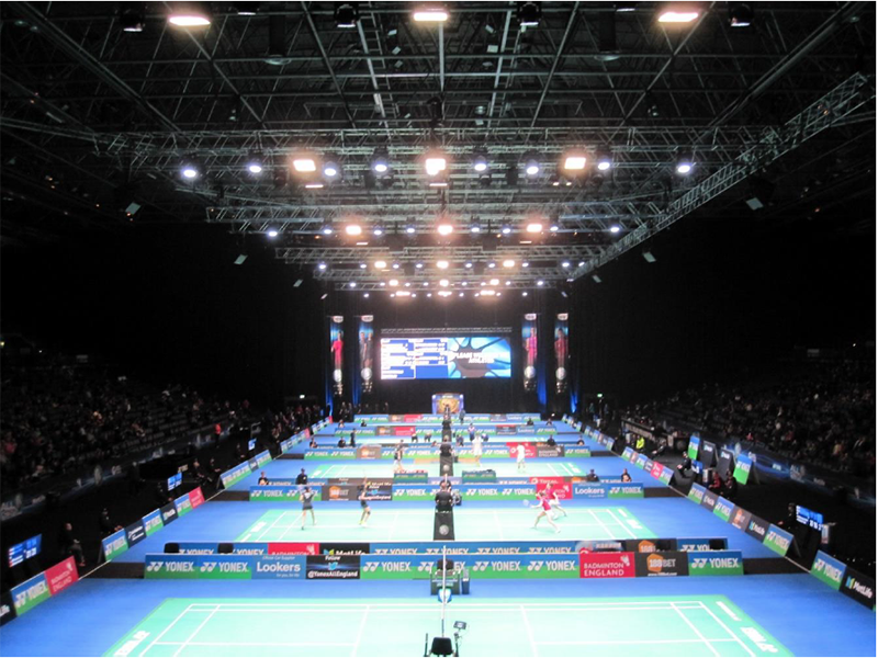 SLX provided LEDs for the championships in Birmingham.