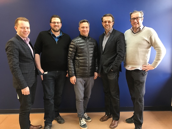 Gabriel Duschinsky (Theatrixx), Philippe Laframboise (Theatrixx), Horst Damoser (AV Stumpfl), Jacques Tessier (Theatrixx) & Helmut Protte (AV Stumpfl)
