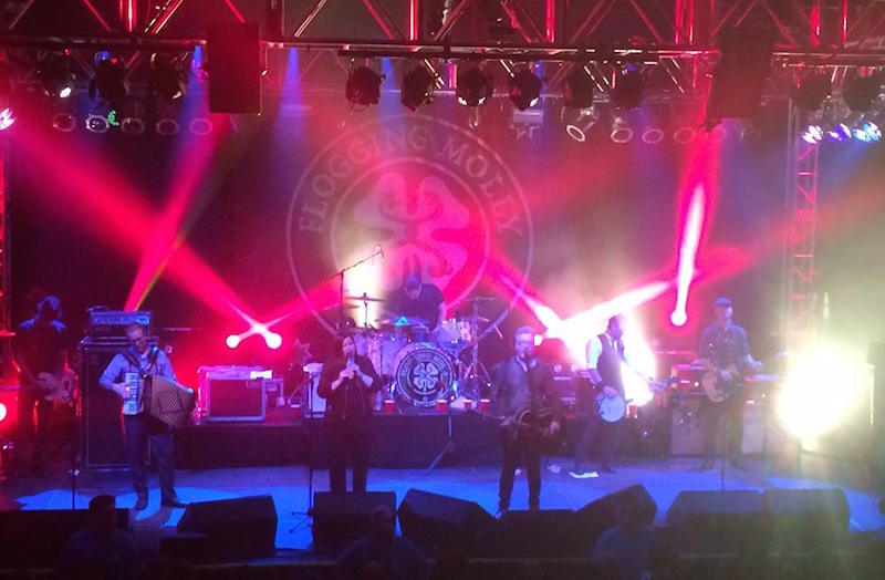 Flogging Molly carries Chauvet fixtures on tour