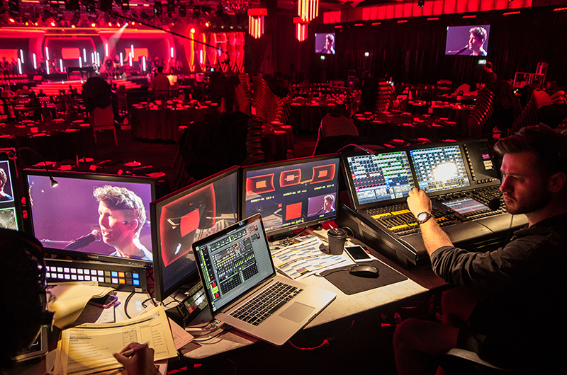 Lynden Gare, director of Melbourne-based lighting and production company Colourblind, used Green Hippo’s Hippotizer media servers to control the elaborate visuals.