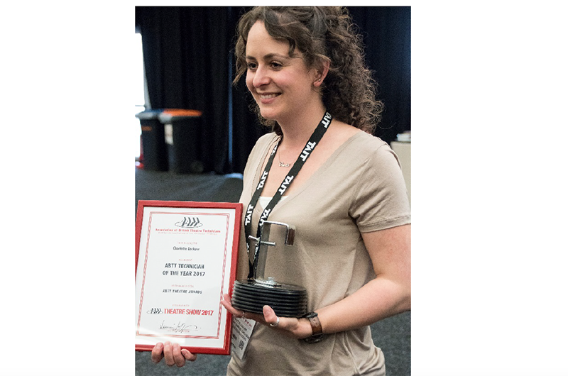 Charlotte Lockyer was honored at ABTT's 2017 conference.
