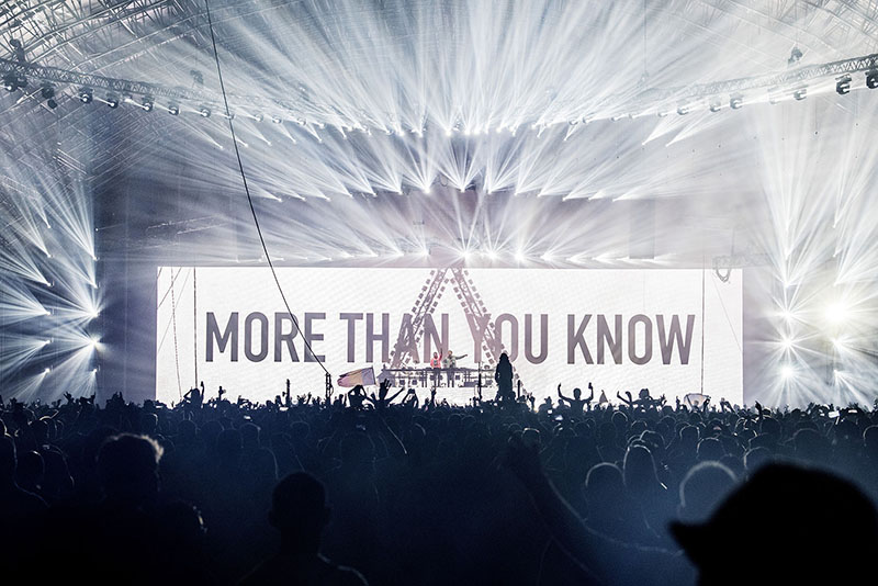 The event was staged in the temporary venue in late May.