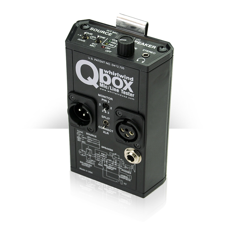 Whirlwind Qbox Line Tester for Intercom Monitoring