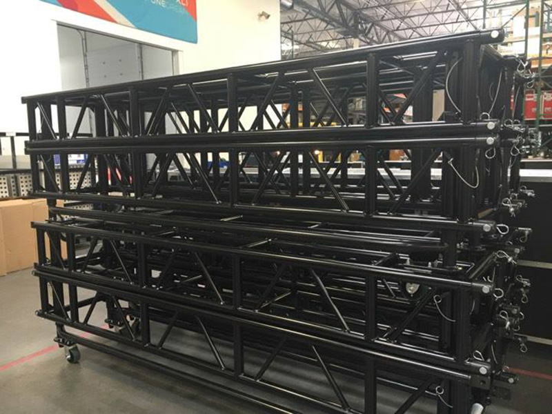 The new truss products promise to help save truck weight and space while also reducing set up time and labor needed on show site.