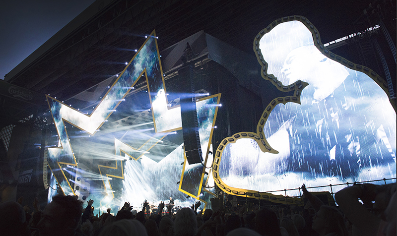 Robbie Williams tour visuals