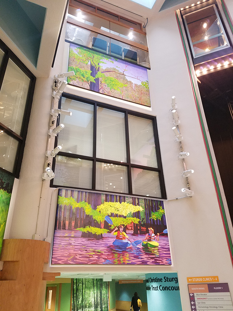 The project includes Gallery 50W LED luminaires.