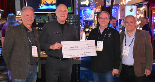 Pictured here are ETC CEO Fred Foster (second from left) with members of the Behind the Scenes Board of Directors, Eddie Raymond, Rick Rudolph (Chair) and Jules Lauve.
