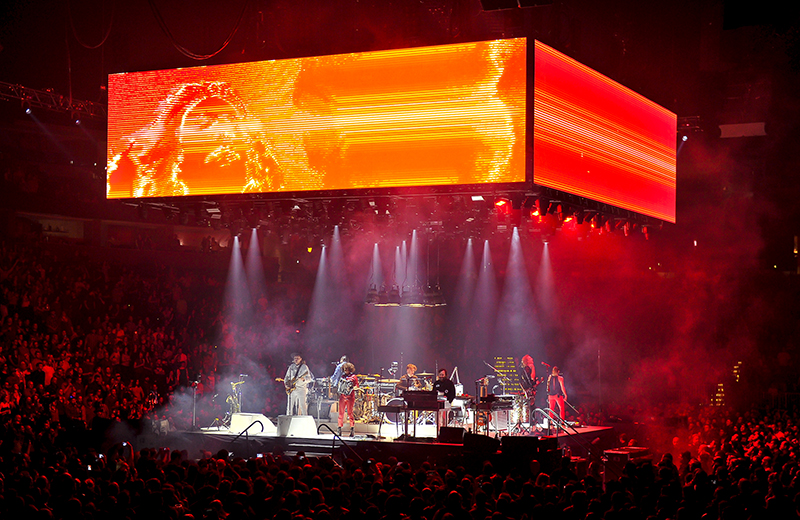 PRG provuded the screens above the stage. All photos by Steve Jennings