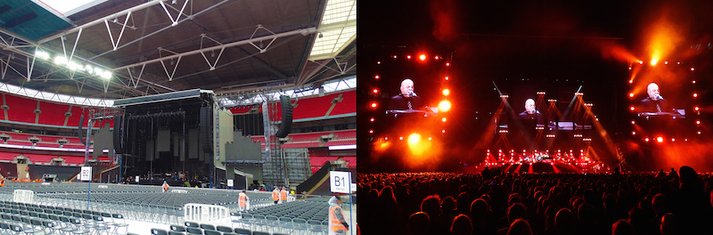 Billy Joel on a Stageco Stage