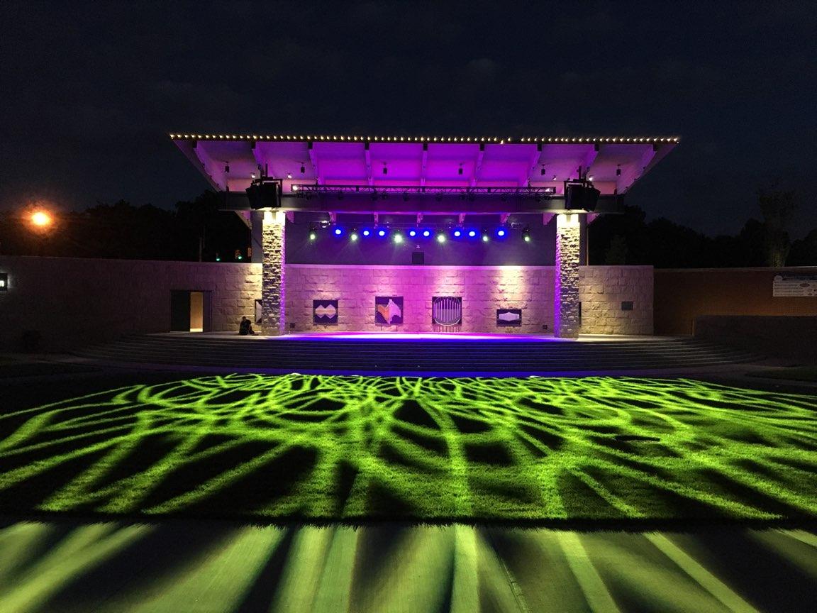 Weatherproof Elation Lighting for Federal Hill Commons Amphitheater in