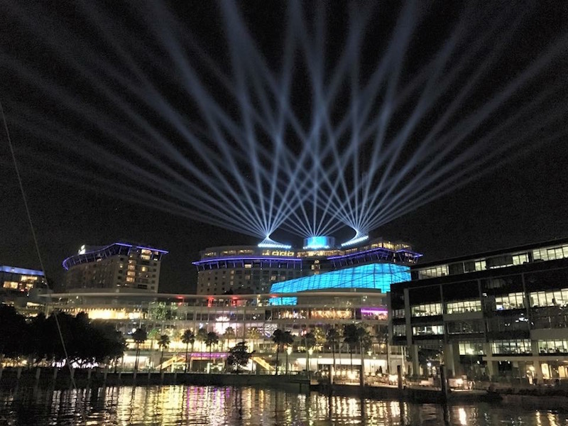 Star Casino lit for Vivid Festival
