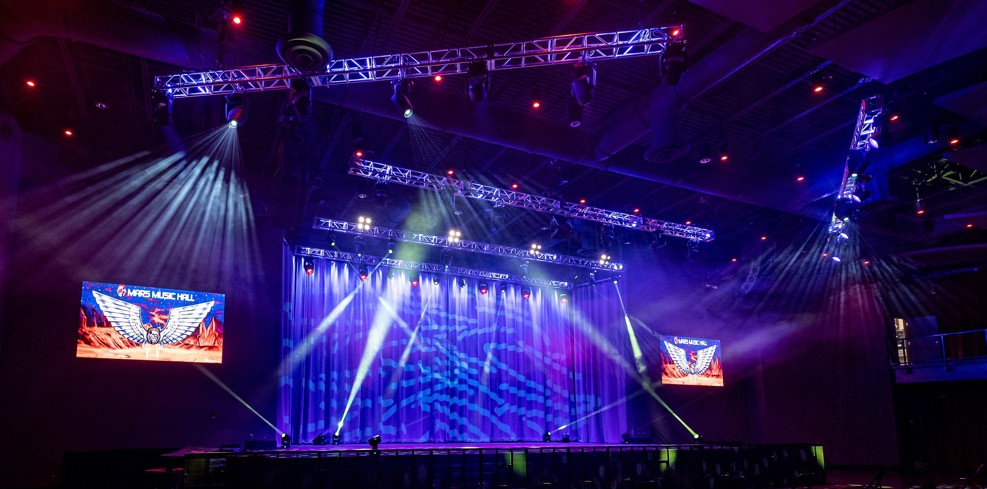 Mars Music Hall in Huntsville, AL Equipped with Elation Fixtures PLSN