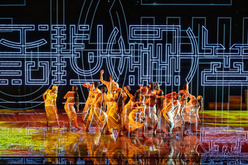 Bangarra Dance used ROE Visual Carbon 5 LED for its production of 'Illume'. Photo credit: Daniel Boud
