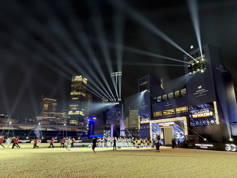 The Longines Global Champions Tour (LGCT), held in Saudi Arabia, was designed by Roland Greil.